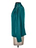Intermix Teal Long Sleeve Silk Top Size 0 - photo 5