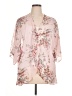 Unbranded Floral Pink 3/4 Sleeve Blouse Size XL - photo 1