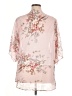 Unbranded Floral Pink 3/4 Sleeve Blouse Size XL - photo 2