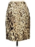 Worth Animal Print Gold Casual Skirt Size 2 - photo 1