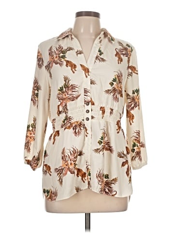 Sara Michelle 3/4 Sleeve Blouse (view 1)