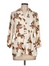 Sara Michelle 100% Polyester Floral Ivory 3/4 Sleeve Blouse Size L - photo 1