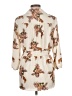 Sara Michelle 100% Polyester Floral Ivory 3/4 Sleeve Blouse Size L - photo 2