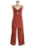 Shein 100% Cotton Solid Brown Jumpsuit Size 6 - photo 1