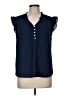 Daniel Rainn 100% Polyester Blue Sleeveless Blouse Size M - photo 1