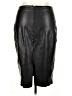 Express 100% Polyester Black Faux Leather Skirt Size 14 - photo 2