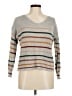 Shein 100% Acrylic Stripes Gray Pullover Sweater Size 6 - photo 1