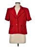 Sag Harbor 100% Polyester Red Short Sleeve Blouse Size 8 - photo 1