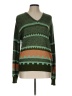 Assorted Brands 100% Acrylic Print Green Pullover Sweater Size L - photo 1