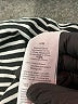 J.Crew 100% Cotton Stripes Black Long Sleeve Turtleneck Size L - photo 8