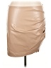 Assorted Brands 100% Polyester Solid Tan Faux Leather Skirt Size XL - photo 1