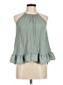 Shein 100% Polyester Green Sleeveless Blouse Size 6 - photo 1