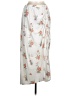 No Comment Floral Ivory Gray Casual Skirt Size M - photo 1