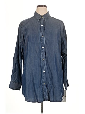 Go Silk 3/4 Sleeve Button-Down Shirt (view 1)