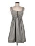 New Directions 100% Polyester Stripes Gray Casual Dress Size 6 - photo 1