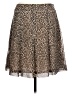 Anne Klein 100% Polyester Animal Print Brown Casual Skirt Size 12 - photo 1