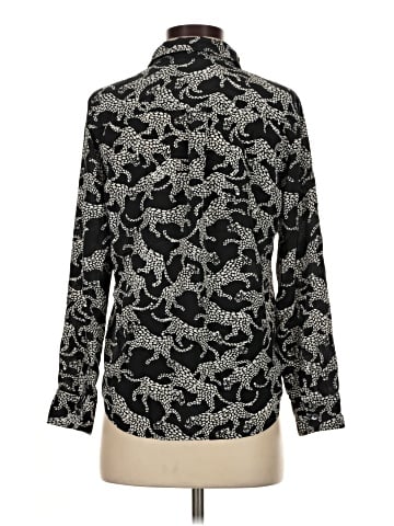 Rails Long Sleeve Silk Top (view 2)