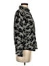 Rails 100% Silk Animal Print Black Long Sleeve Silk Top Size XS - photo 4