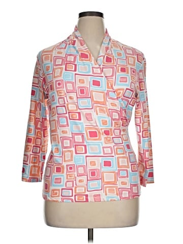 J. McLaughlin 3/4 Sleeve Button-Down Shirt (view 1)