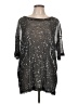 Unbranded Stars Silver 3/4 Sleeve Top Size L - photo 1