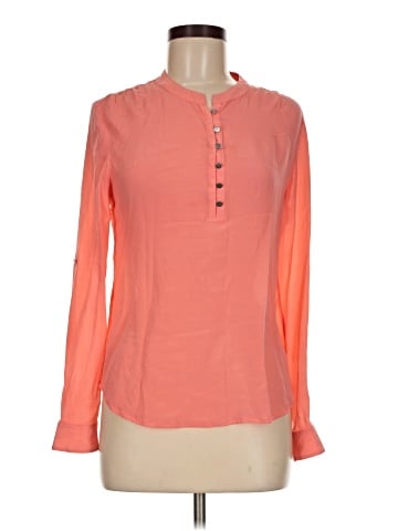 Banana Republic Milly Collection Long Sleeve Silk Top (view 1)