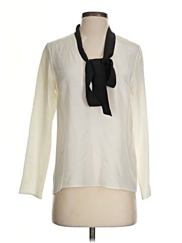 Cuyana Long Sleeve Silk Top (view 1)