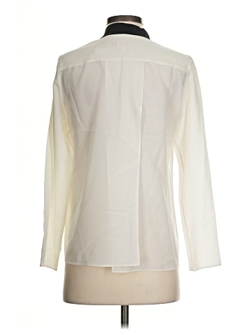 Cuyana Long Sleeve Silk Top (view 2)