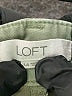Ann Taylor LOFT Solid Green Khaki Shorts Size 14 - photo 3