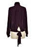 Venus Burgundy Long Sleeve Blouse Size M - photo 2