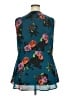 Torrid 100% Polyester Teal Sleeveless Blouse Size 2X Plus (2) - photo 2