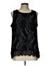 Worthington 100% Polyester Black Sleeveless Blouse Size L (petite) - photo 1