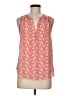 Lumiere 100% Polyester Orange Sleeveless Blouse Size M - photo 1