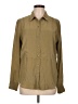 SPANX 100% Silk Tan Long Sleeve Silk Top Size L - photo 1