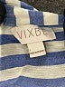 Vixbe 100% Rayon Stripes Blue 3/4 Sleeve Button-Down Shirt Size S - photo 7