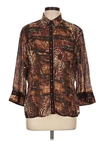 Jaipur 3/4 Sleeve Blouse (view 1)