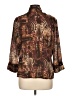 Jaipur 100% Polyester Animal Print Brown 3/4 Sleeve Blouse Size L - photo 2