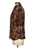 Jaipur 100% Polyester Animal Print Brown 3/4 Sleeve Blouse Size L - photo 5