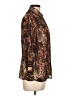 Jaipur 100% Polyester Animal Print Brown 3/4 Sleeve Blouse Size L - photo 4