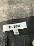 RE/DONE 100% Leather Black Leather Skirt Size 30 waist - photo 4