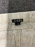 J.Crew 100% Linen Green Tan Shorts Size S - photo 3