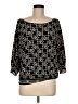Studio M Black 3/4 Sleeve Top Size M - photo 1
