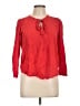 Levi's 100% Viscose Red Long Sleeve Blouse Size L - photo 1