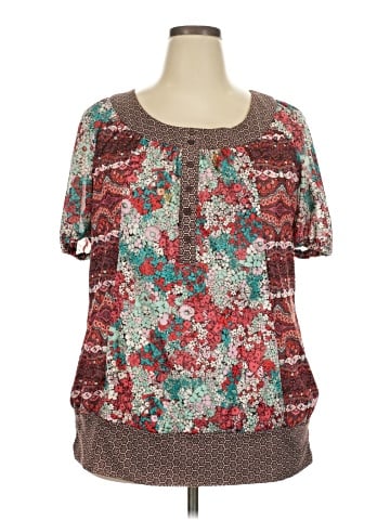 Lane Bryant Short Sleeve Blouse (view 1)