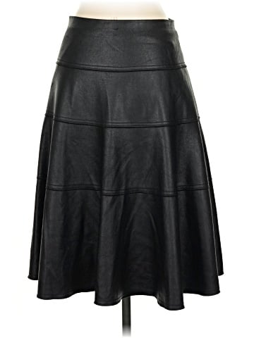 Rebecca Taylor Faux Leather Skirt (view 2)