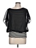 I.N. Studio Black Short Sleeve Top Size L - photo 1