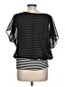 I.N. Studio Black Short Sleeve Top Size L - photo 2