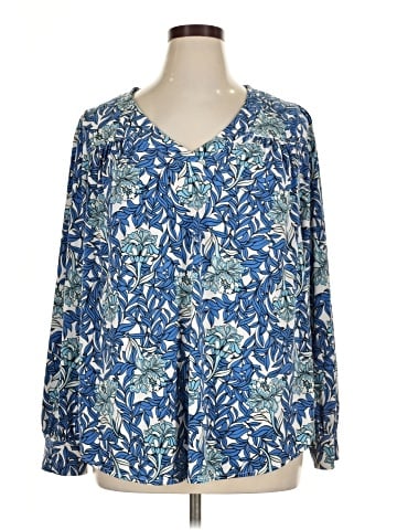 Lane Bryant Long Sleeve Blouse (view 1)