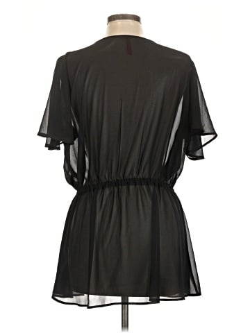 Ruby Ribbon Short Sleeve Blouse (view 2)