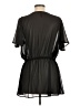 Ruby Ribbon 100% Polyester Black Short Sleeve Blouse Size L - photo 2