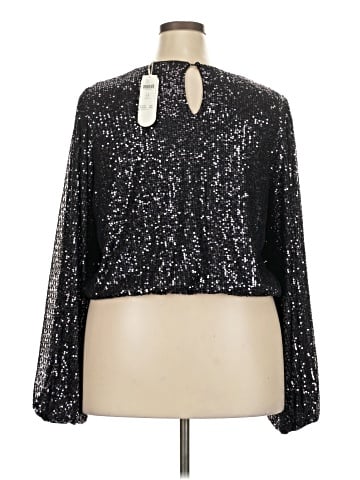 Flat White Long Sleeve Blouse (view 2)